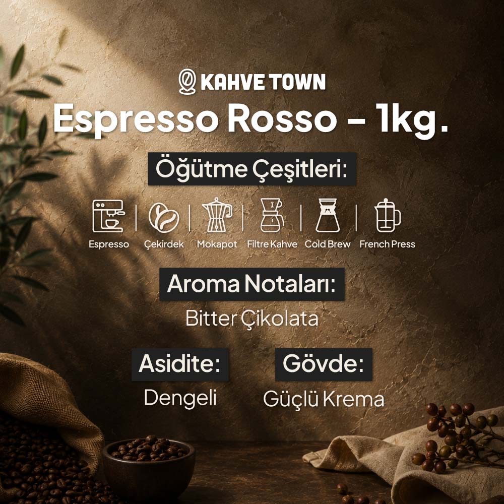 Aboul Qahwaa Espresso Rosso - 1kg. - Görsel 2