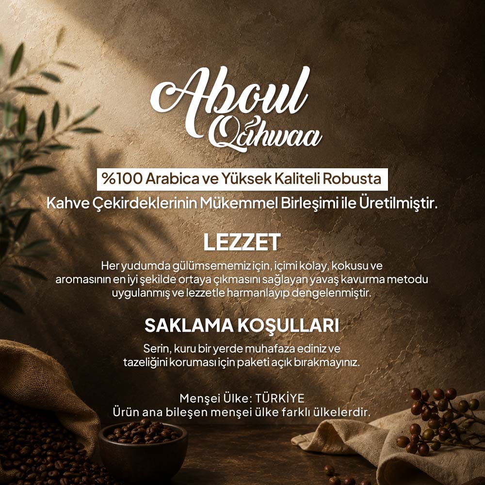 Aboul Qahwaa Espresso Rosso - 1kg. - Görsel 3